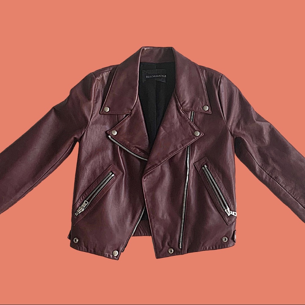 Reformation Leather Moto Jacket
